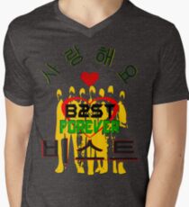 ㋡♥♫Love B2ST Forever Splendiferous Clothes & Stickers♪♥㋡ Men's V-Neck T-Shirt