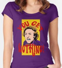 You Get Nothing! Willy Wonka Women's Fitted Scoop T-Shirt