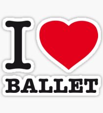 I ♥ BALLET Sticker