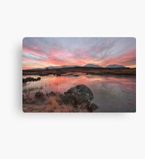 sunrise rannoch moor Canvas Print