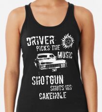 Driver Picks the Music Racerback Tank Top