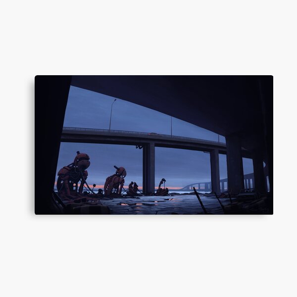 Bilfärd över Björksättersfjärden Canvas Print