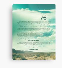 Ride - Monologue Metal Print