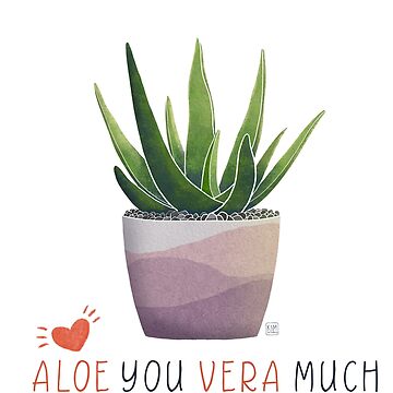 Aloe You Vera Much Plant Pal Garden Sign, Size: 2.75