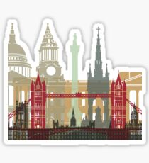 London skyline poster Sticker
