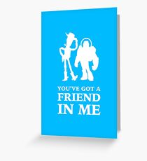 Tarjeta de felicitación Toy Story Woody y Buzz Lightyear Tienes un amigo en mí