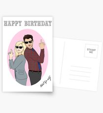 HAPPY BIRTHDAY Ben and Leslie Parks and Recreation Postcards