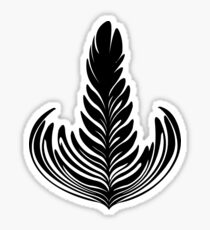 Rosetta black Sticker