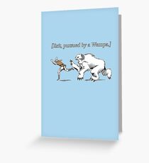 William Shakespeare's Star Wars: Exit, pursued by Wampa Greeting Card