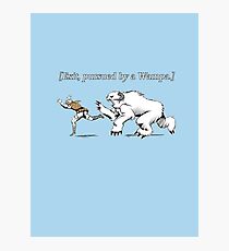 William Shakespeare's Star Wars: Exit, pursued by Wampa Photographic Print