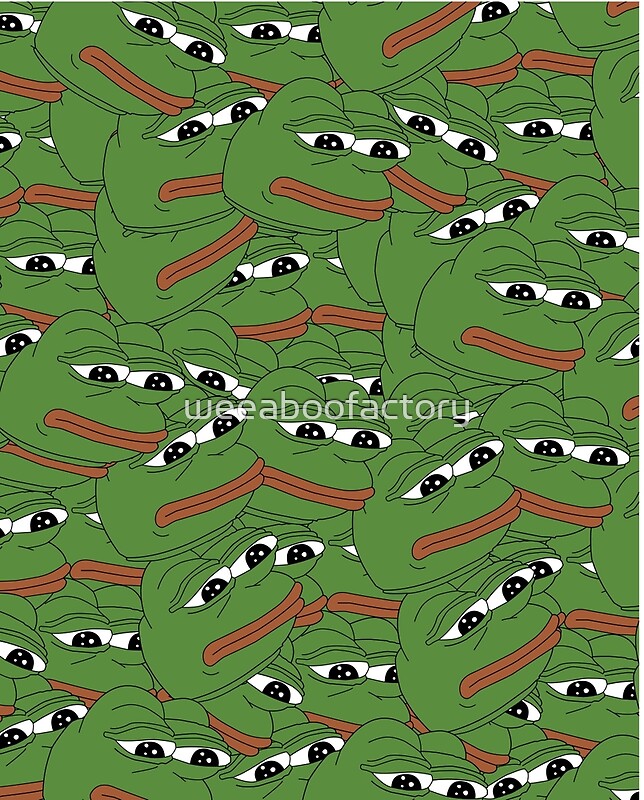 Pepe Frog Pattern T-Shirts