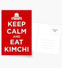 Keep Calm and Eat Kimchi Postkarten