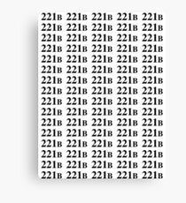 221B - Sherlock Canvas Print