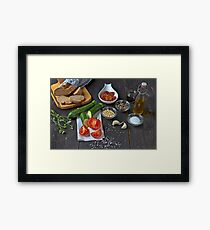 fresh vegetables Framed Print