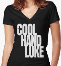 Cool Hand Luke Women's Fitted V-Neck T-Shirt