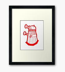 Red is dead! EXTERMINATE!!! Framed Print