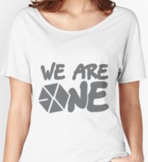 EXO - We Are One! (Black Font) Women's Relaxed Fit T-Shirt