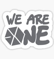 EXO - Wir sind eins! (Schwarze Schrift) Sticker