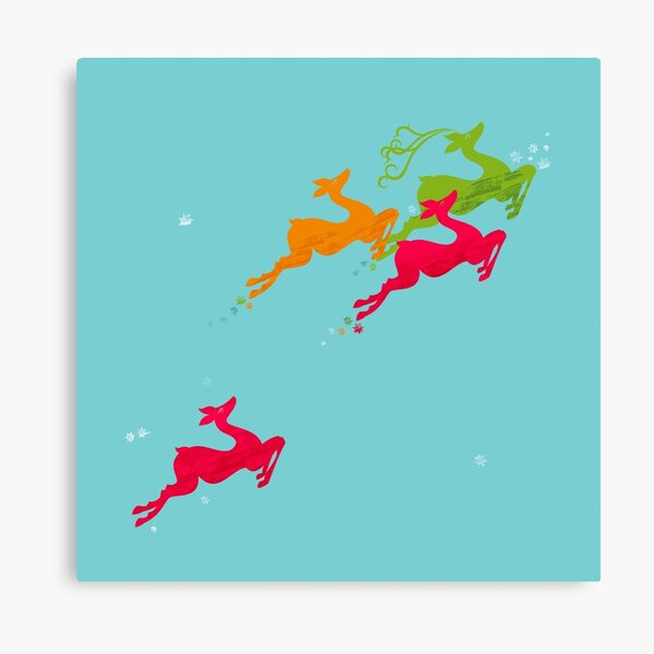 Winer Deer Canvas Print
