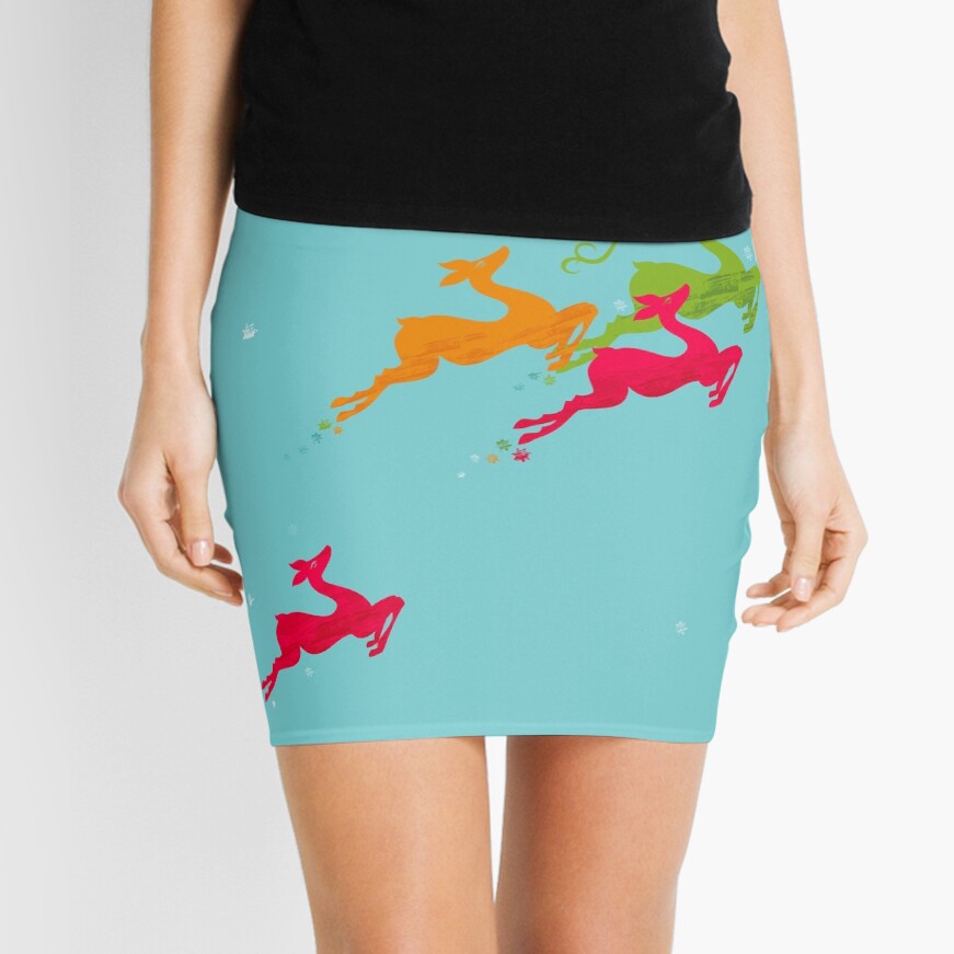 Winer Deer Mini Skirt