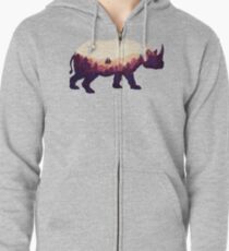 Rhinoscape Zipped Hoodie