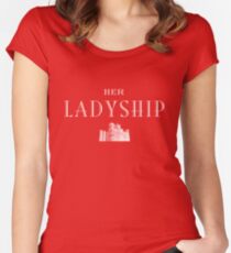 Her Ladyship (white) Women's Fitted Scoop T-Shirt