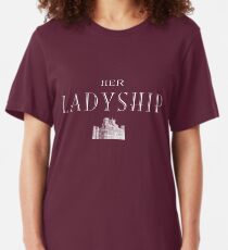 Her Ladyship (white) Slim Fit T-Shirt