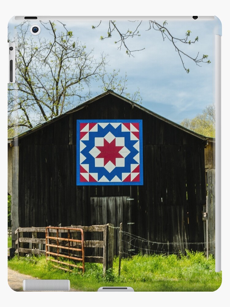 Kentucky Barn Quilt Carpenters Wheel Ipad Case Skin By