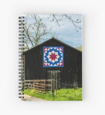 Kentucky Barn Quilt - Carpenters Wheel Spiral Notebook