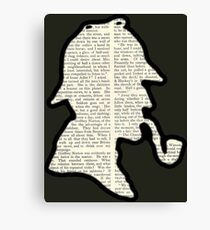 Classic Sherlock Holmes Silhouette - Scandal in Bohemia Canvas Print
