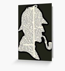 Classic Sherlock Holmes Silhouette - Scandal in Bohemia Greeting Card