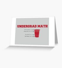 Undergrad Math Greeting Card