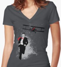 Map and Compass Women's Fitted V-Neck T-Shirt