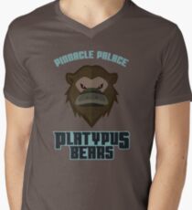 Pinnacle Palace Platypus Bears Men's V-Neck T-Shirt