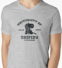 College of sniping Men's V-Neck T-Shirt