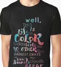 Camiseta gráfica Vida en color
