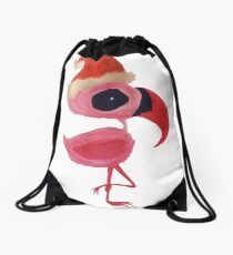 Falalamingo - The Christmas Flamingo Drawstring Bag