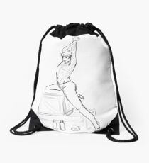dance, of course Drawstring Bag
