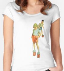 The Simple Life : Tin Can Stilts Women's Fitted Scoop T-Shirt