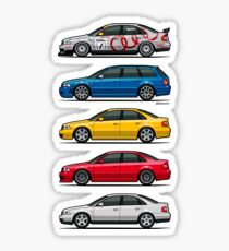 Stack of Audi A4 B5 Type 8d Sticker