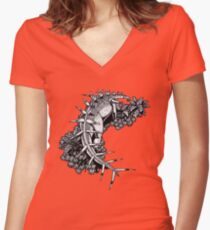 Kentrosaurus Women's Fitted V-Neck T-Shirt