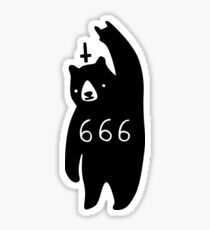 Black Bear Metal Sticker