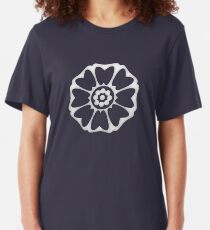White Lotus Symbol Slim Fit T-Shirt