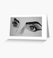 Lady Gaga Telephone Eyes Greeting Card