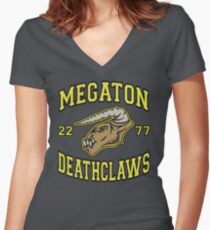 Megaton Deathclaws Women's Fitted V-Neck T-Shirt