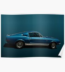 1968 Ford Mustang Shelby Cobra GT500KR Poster