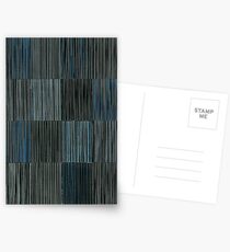 LINEAR 16 Panels BlueBlack Postcards