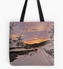 New Year Eve Sunset at Clapham Ghyll Tote Bag