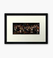 Bartholomeus van der Helst Banquet of the Amsterdam Civic Guard in Celebration of the Peace of Münster Framed Print