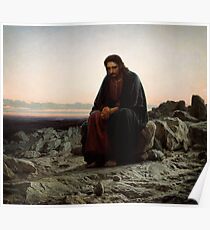christ in the wilderness Poster